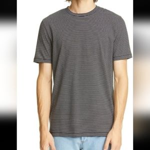 A.P.C Diego Pinstriped T-shirt LZZ Noir Men's Small